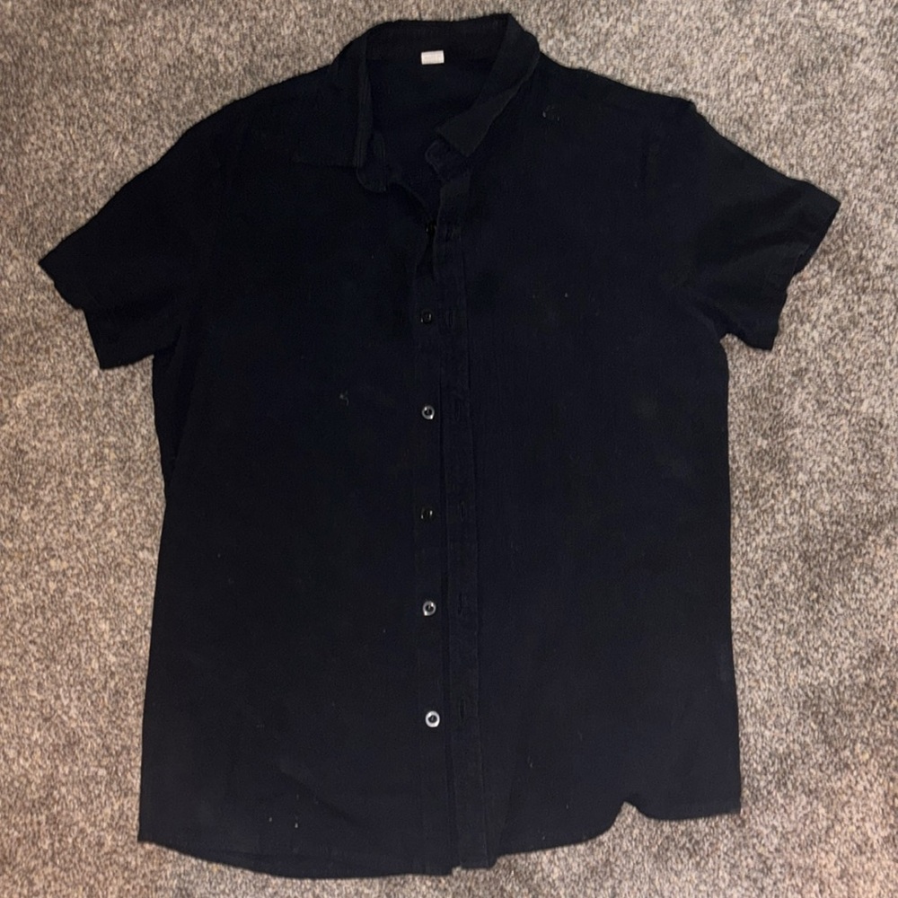 Black button up shirt-medium